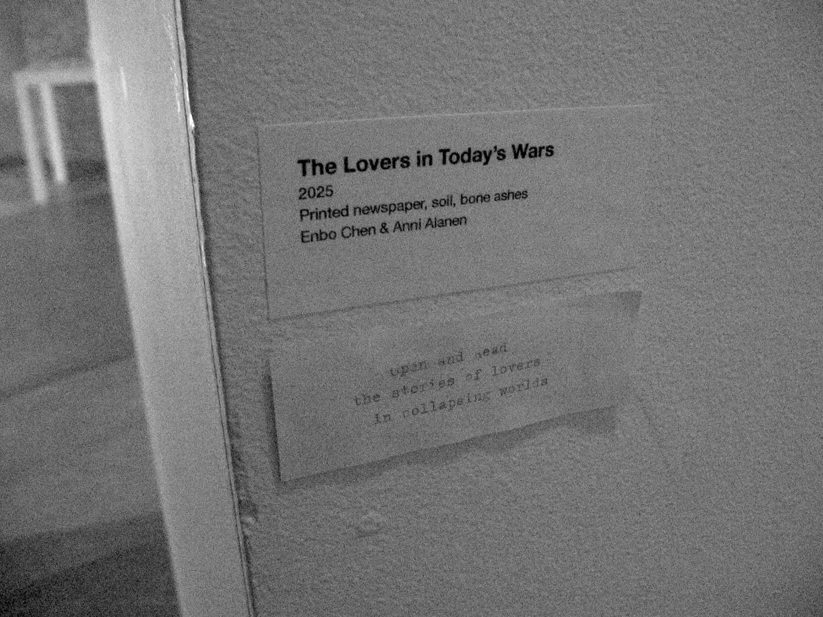 Lovers in Today's Wars